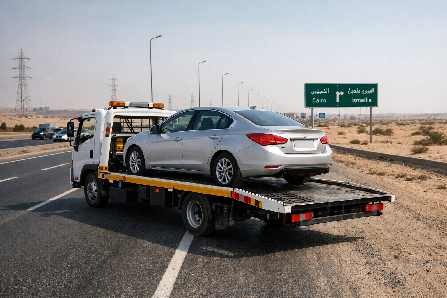 ونش انقاذ طريق اسماعيلية الصحراوي